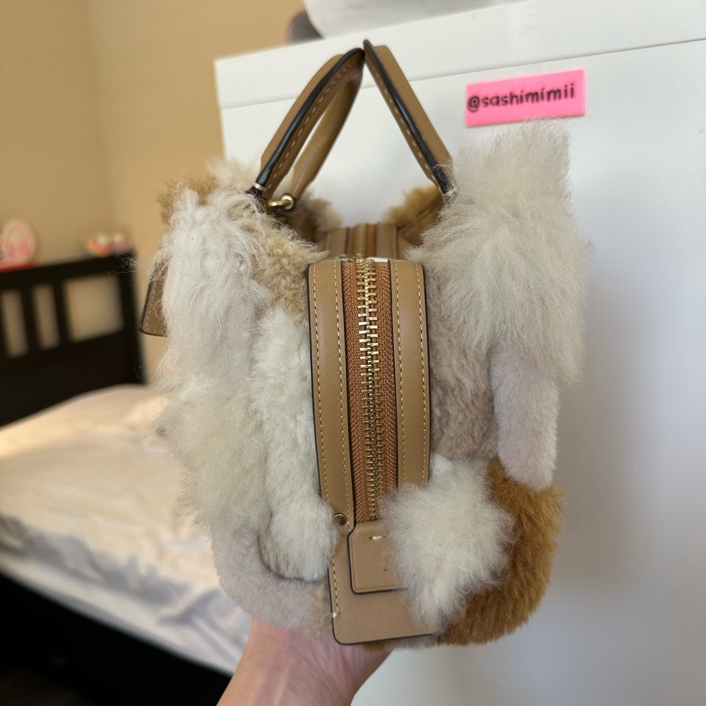 NWT Coach Shearling Rogue 20
Patchwork - Natural … - image 4